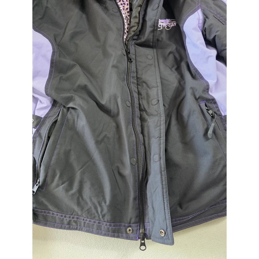 Large- ARTIC CAT ARTICWEAR CATWALK PURPLE/BLACK SNOWMOBILE SKI JACKET WOMENS